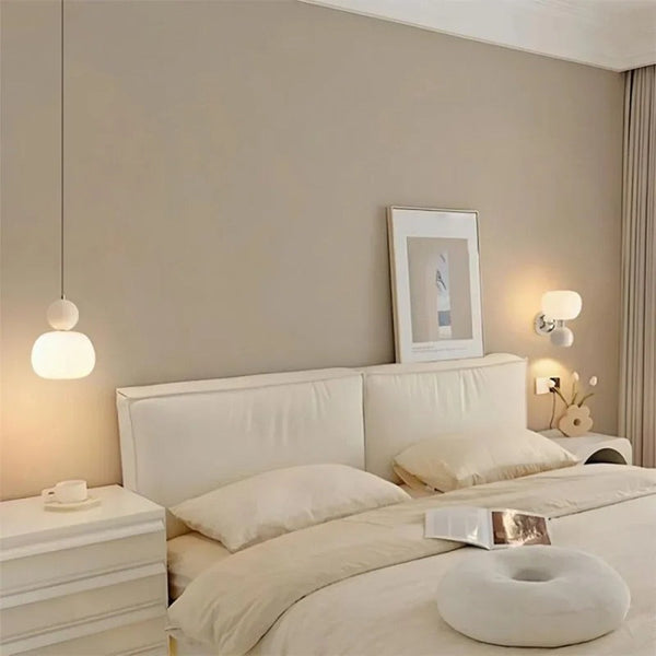 Brehn | Art Deco Pendelleuchte in Creme-Schattierung – Stil und Eleganz