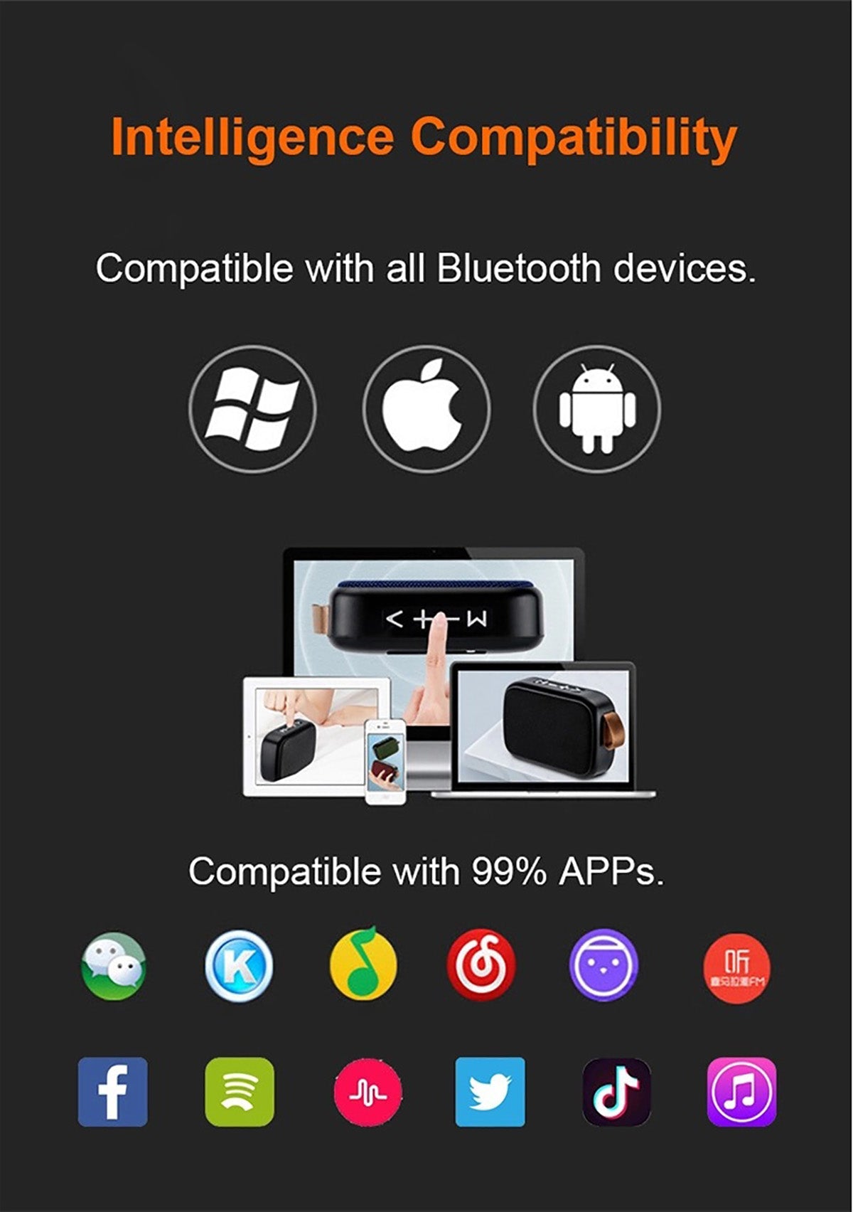 Brehn | TRAGBARER BLUETOOTH-LAUTSPRECHER - 3D STEREO-MUSIKPLAYER MIT HIFI-SOUND