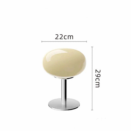 Brehn | DESIGNER GLAS TISCHLAMPE - AMBIENTE LED LAMPE FÜR SCHLAFZIMMER UND ARBEITSZIMMER