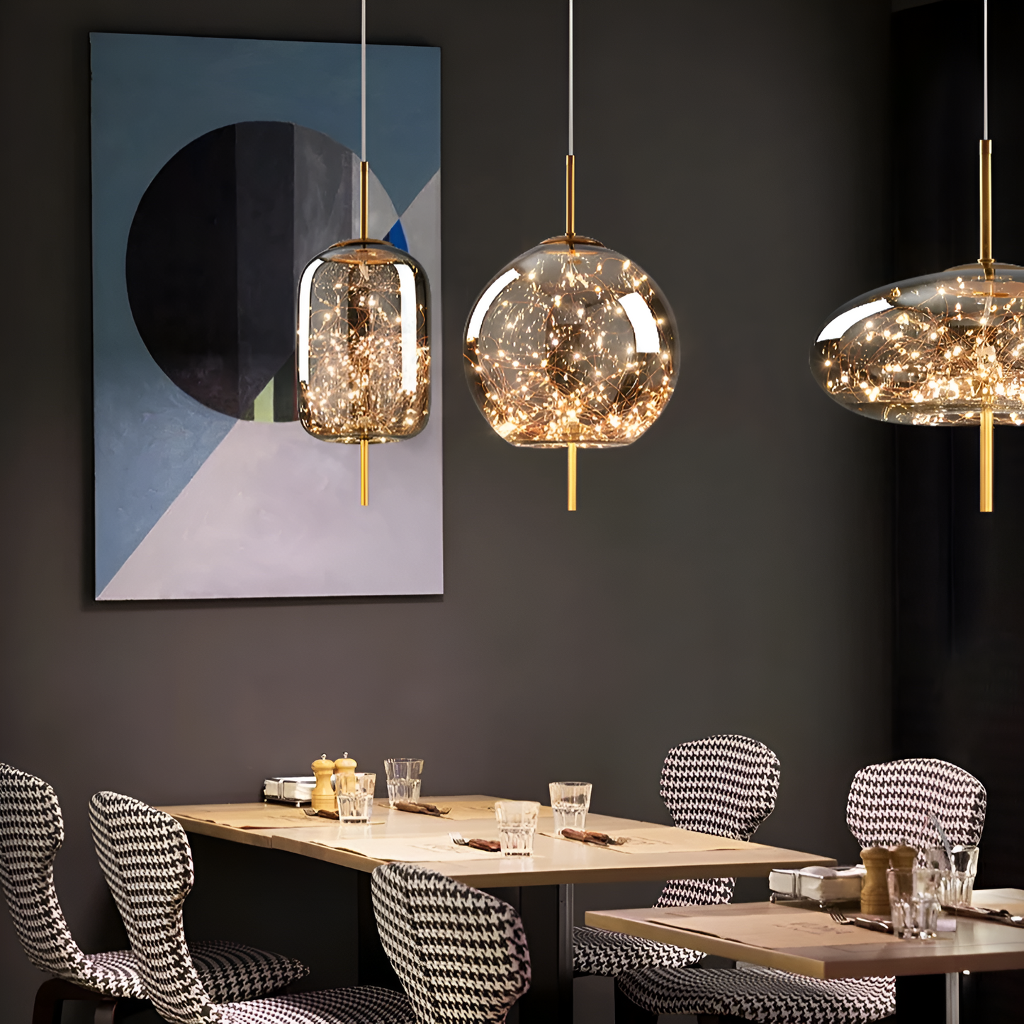 Brehn | Glas Nordisch Luxe Pendelleuchte