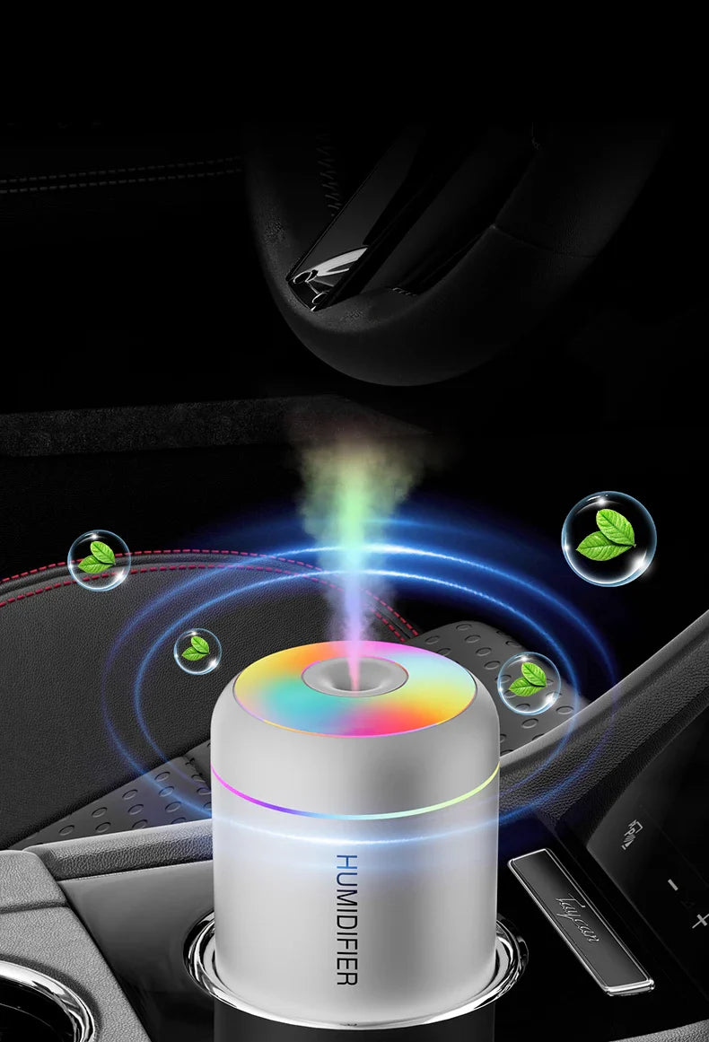 Brehn | MINI LUFTBEFEUCHTER MIT AROMATHERAPIE - USB-BETRIEBEN - PERFEKT FÜR AUTO UND SCHLAFZIMMER