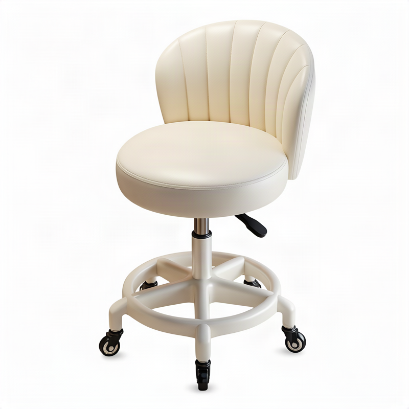 Barhocker mit Schale und hoher Rückenlehne