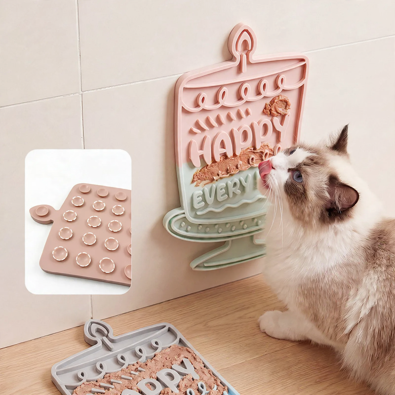 Silikon-Schleck- und Futtermatte für Katzen und Hunde