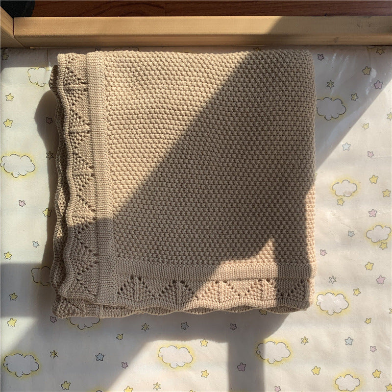 Strickdecke aus Baumwolle, 80×100 cm