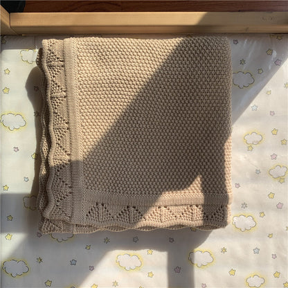 Strickdecke aus Baumwolle, 80×100 cm