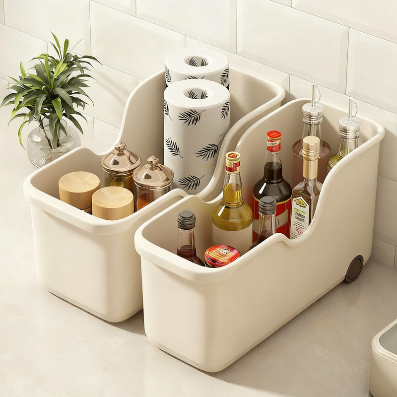 Kunststoff-Aufbewahrungsbox mit Rollen, 18 L