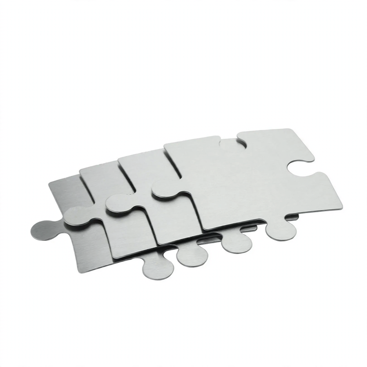 Edelstahl-Untersetzer, Puzzle-Design