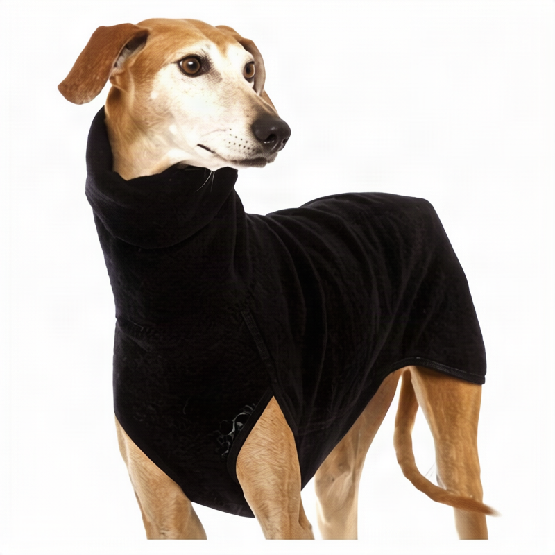 Hundemantel aus Sweatshirt-Stoff mit Taschen