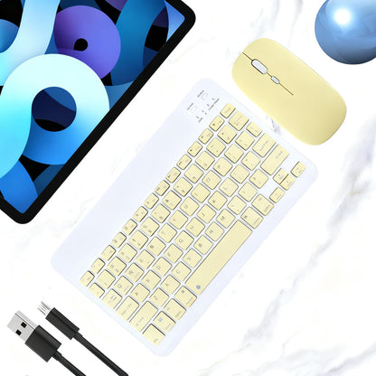 Bluetooth-Tastatur mit Maus für Tablets und Laptops