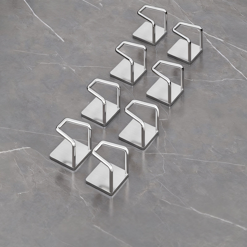 Edelstahl-Wandhaken ohne Bohren, 6er/8er Set