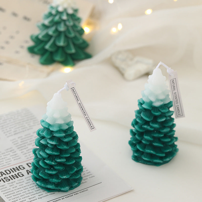 Weihnachtsbaum-Duftkerze aus Sojawachs