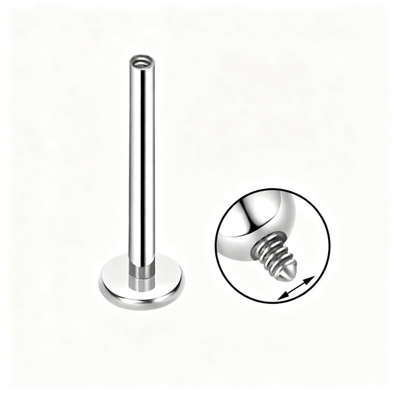 Titan-Piercingstab mit Innengewinde