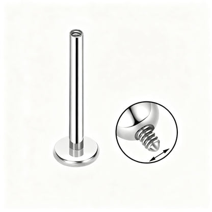 Titan-Piercingstab mit Innengewinde