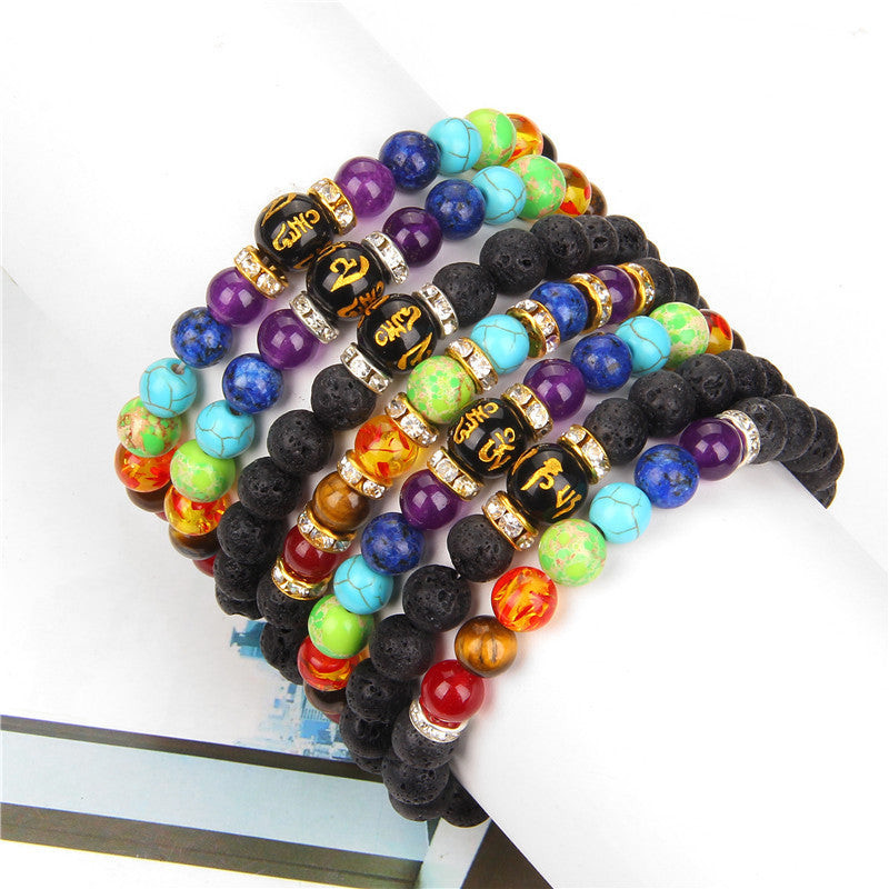 Perlenarmband aus Natursteinen