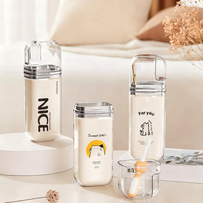 Tragbares Zahnpflege-Set aus Kunststoff