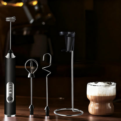 Elektrischer Milchaufschäumer, USB-C, mehrere Funktionen