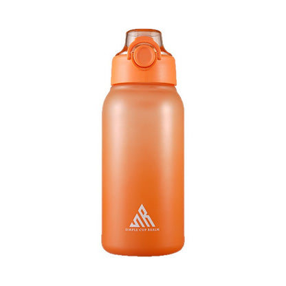 Trinkflasche 1L mit Aroma-Einsätzen und Strohhalm