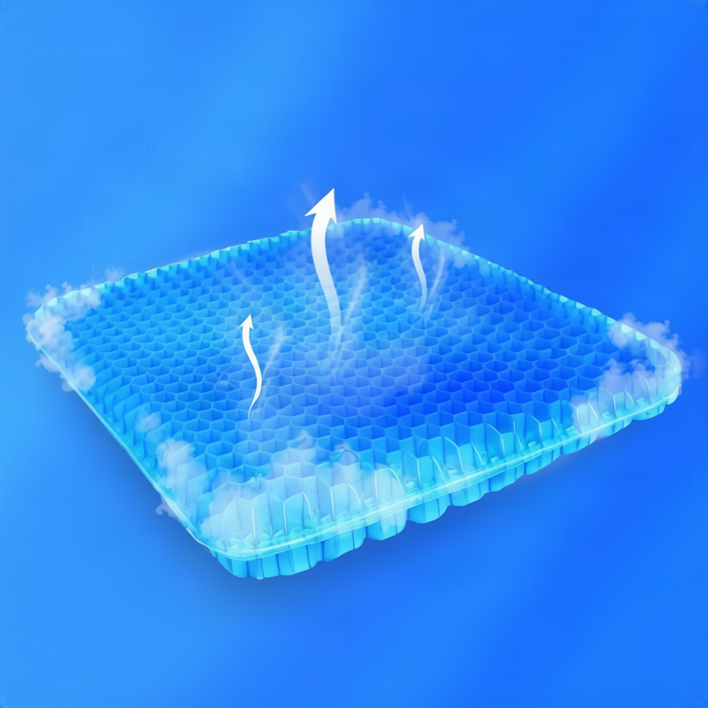 Gel-Sitzkissen mit Wabenmuster, kühlend