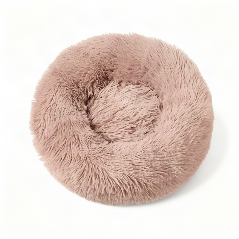 Flauschiges Katzenbett, rund, wärmend