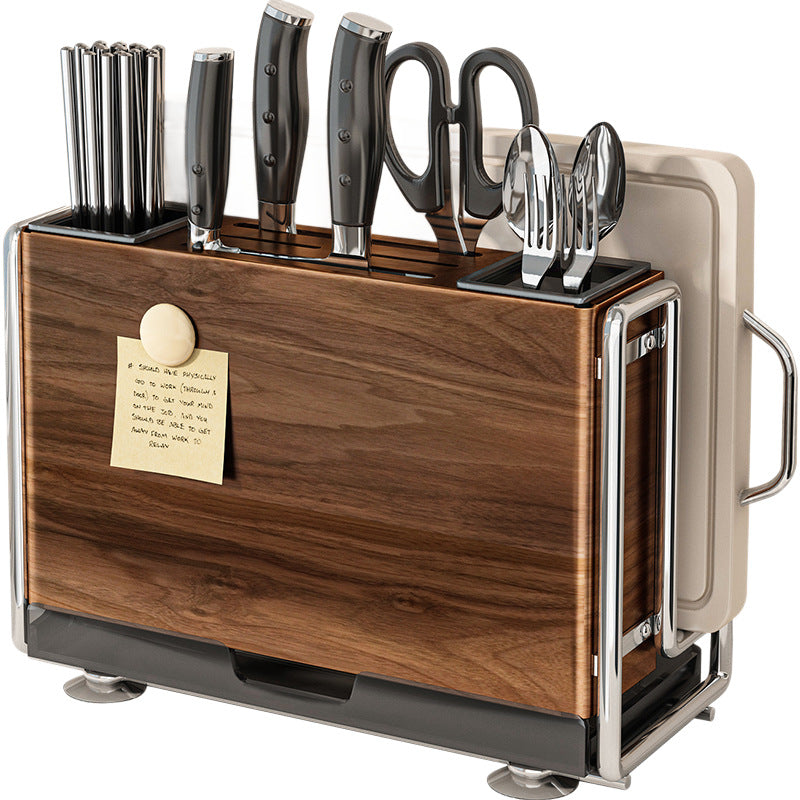 Multifunktionales Messerblock-Regal mit Magnetfunktion