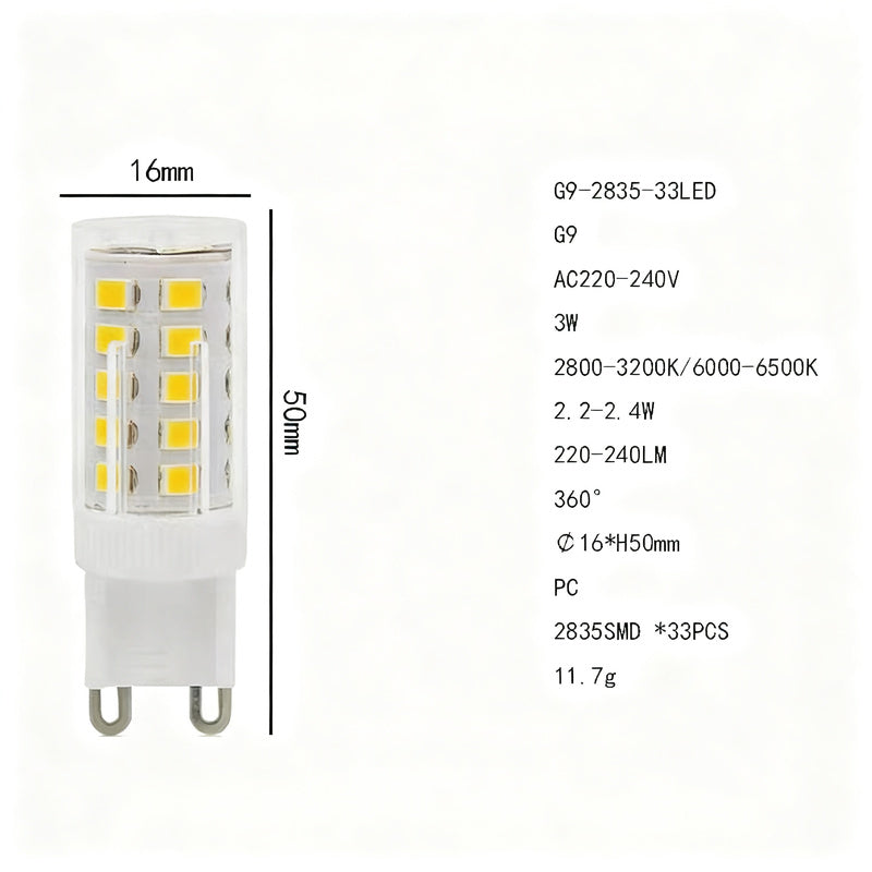 G9 Halogenlampe 25W, 40W oder 60W