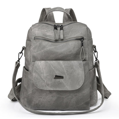 Damen-Rucksack aus PU, großes Fassungsvermögen