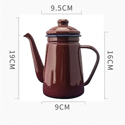 Emaillierte Handbrühkanne 1,1 L