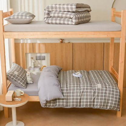 Baumwoll-Bettwäsche-Set für Studentenwohnheime