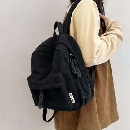 Damen-Rucksack, Cord, 20–35 L, für 13-Zoll-Laptop
