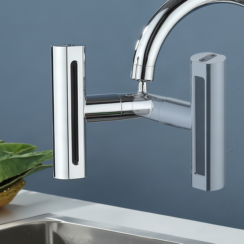 Wasserhahn-Aufsatz mit Wasserfall-Funktion