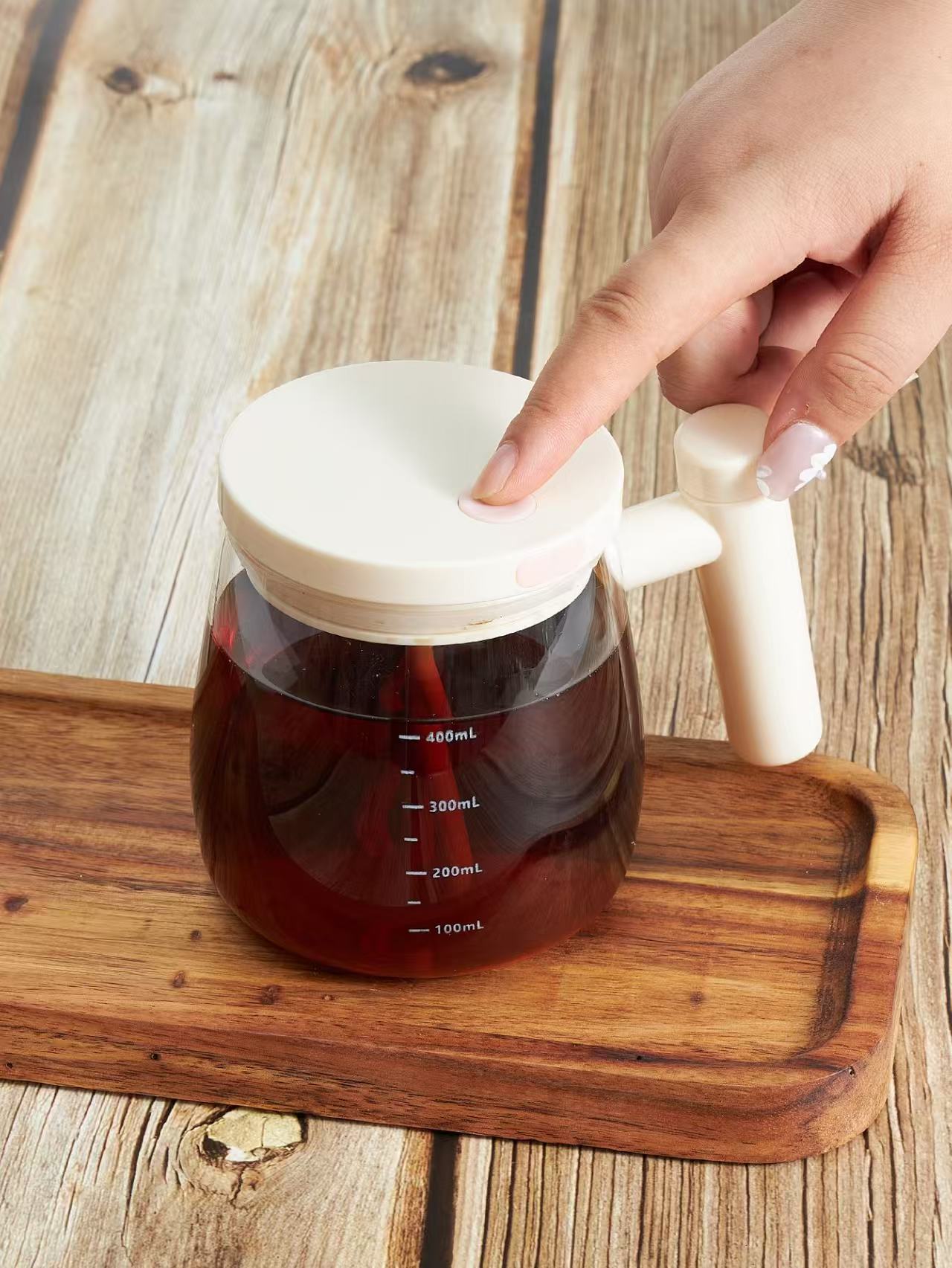 Selbstrührende Edelstahl-Kaffeetasse, 400ml