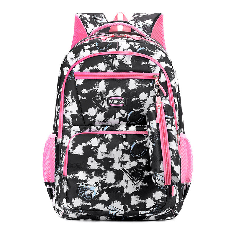 Rucksack, 36–55 L, Streifenmuster, bis 16 Zoll