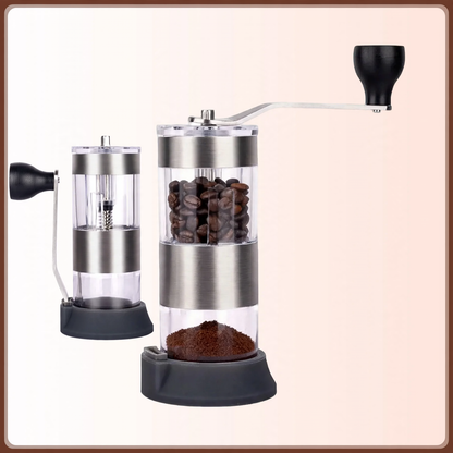 Handkurbel-Kaffeemühle, tragbar