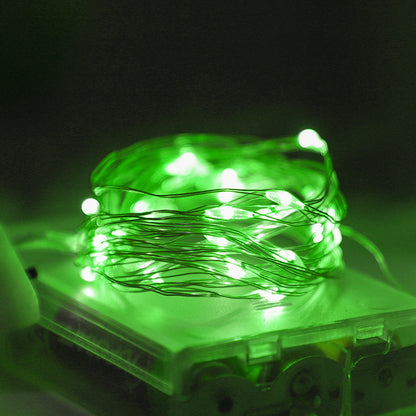 LED-Lichterkette, 10 m, 100 Lichter, USB/Batterie
