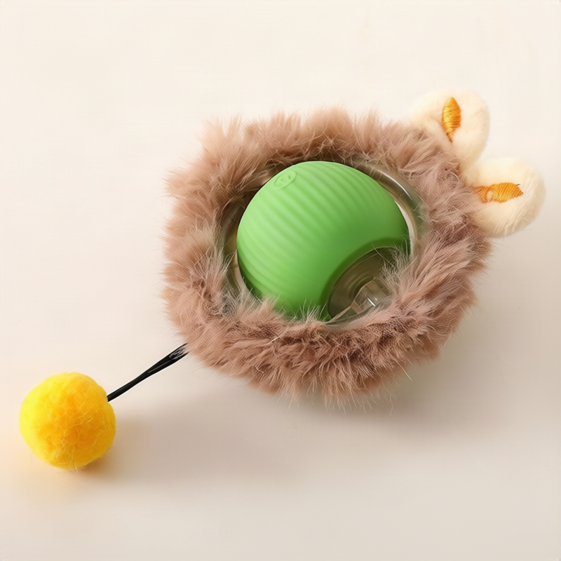 Interaktiver Spielball für Katzen aus Silikon