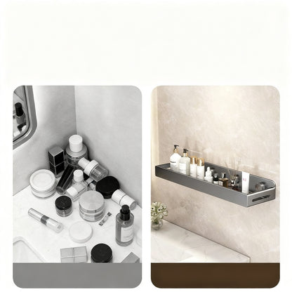 Unsichtbares Badezimmer-Wandregal ohne Bohren
