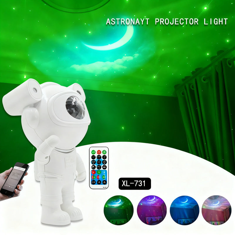 Astronauten-Projektionsleuchte mit Sternenhimmel