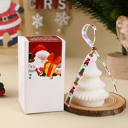 Dekorative Weihnachtskerze aus Sojawachs