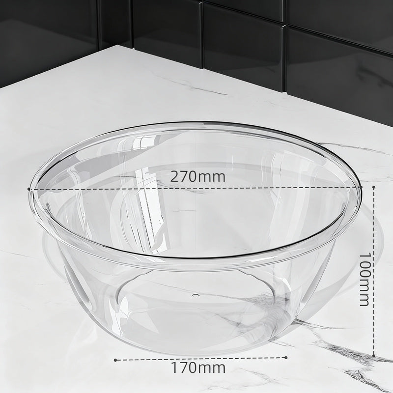 Kunststoff-Waschbecken, transparent, robust