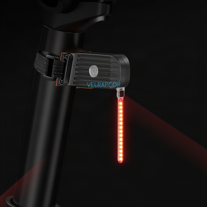 Fahrrad-Rücklicht mit Fließlicht-Effekt, USB-C