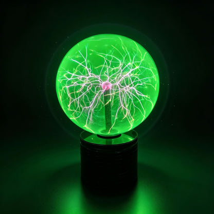 Plasma-Kugel-Leuchte, 30 cm, grünes Licht