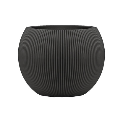 Keramikblumenvase, Landhausstil, Webstruktur