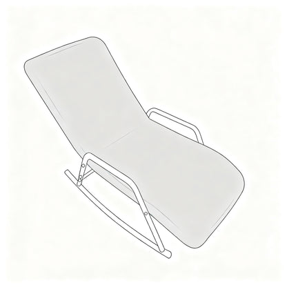 Elastischer Liegestuhlbezug, einfarbig, Einzelsitz