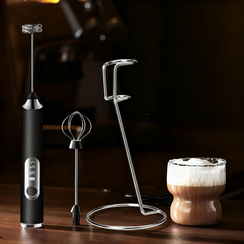 Elektrischer Milchaufschäumer, USB-C, mehrere Funktionen