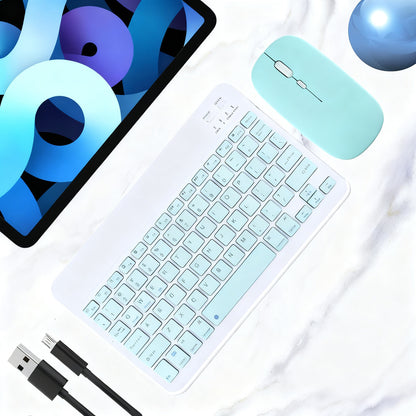Bluetooth-Tastatur mit Maus für Tablets und Laptops