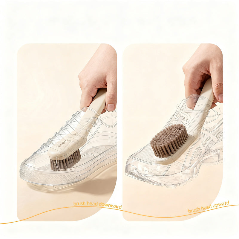 Schuh- und Wäschebürste mit weichen Borsten