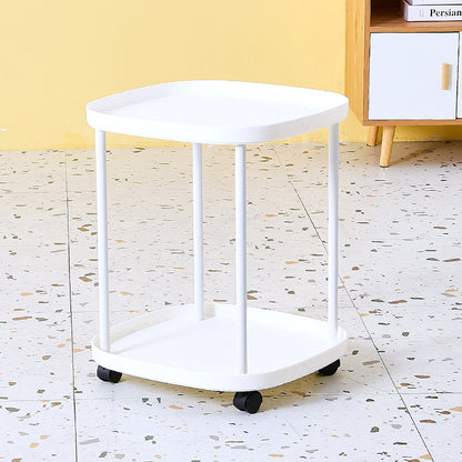 Mobiler Beistelltisch mit Rollen, 43×43×53 cm