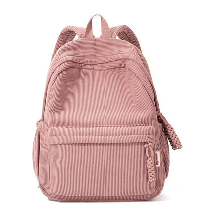 Rucksack aus Cord groß – 40×29 cm, Baumwollgewebe, ergonomisch, für Schule, Uni & Freizeit