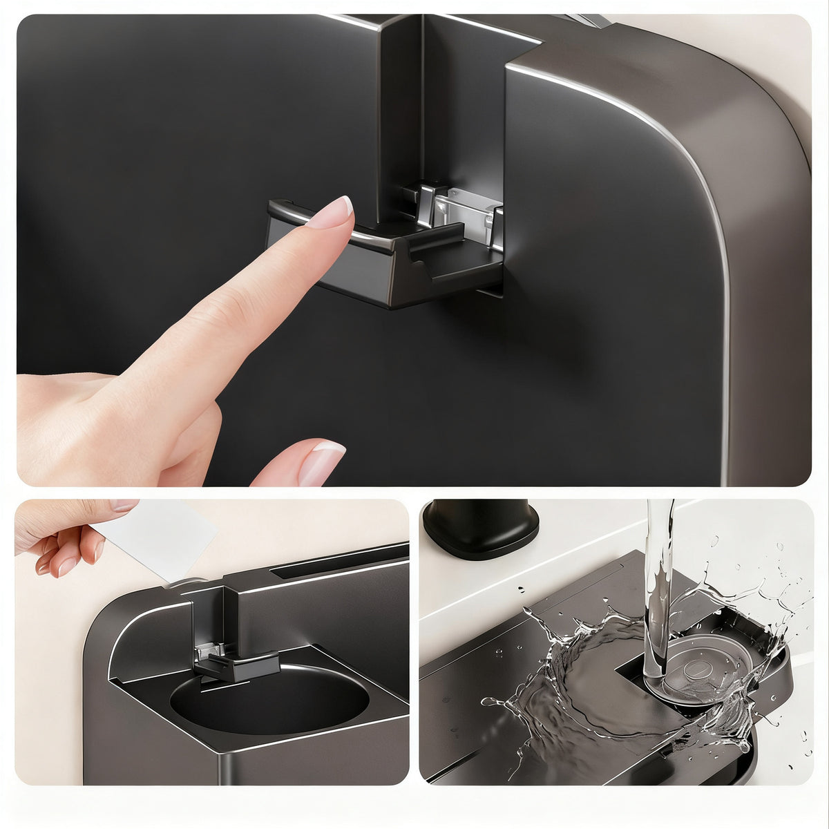 Saugnapf-Toilettenbürsten-Wandhalter