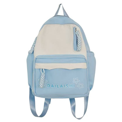 Nylon-Rucksack, atmungsaktiv, Uni-Farben